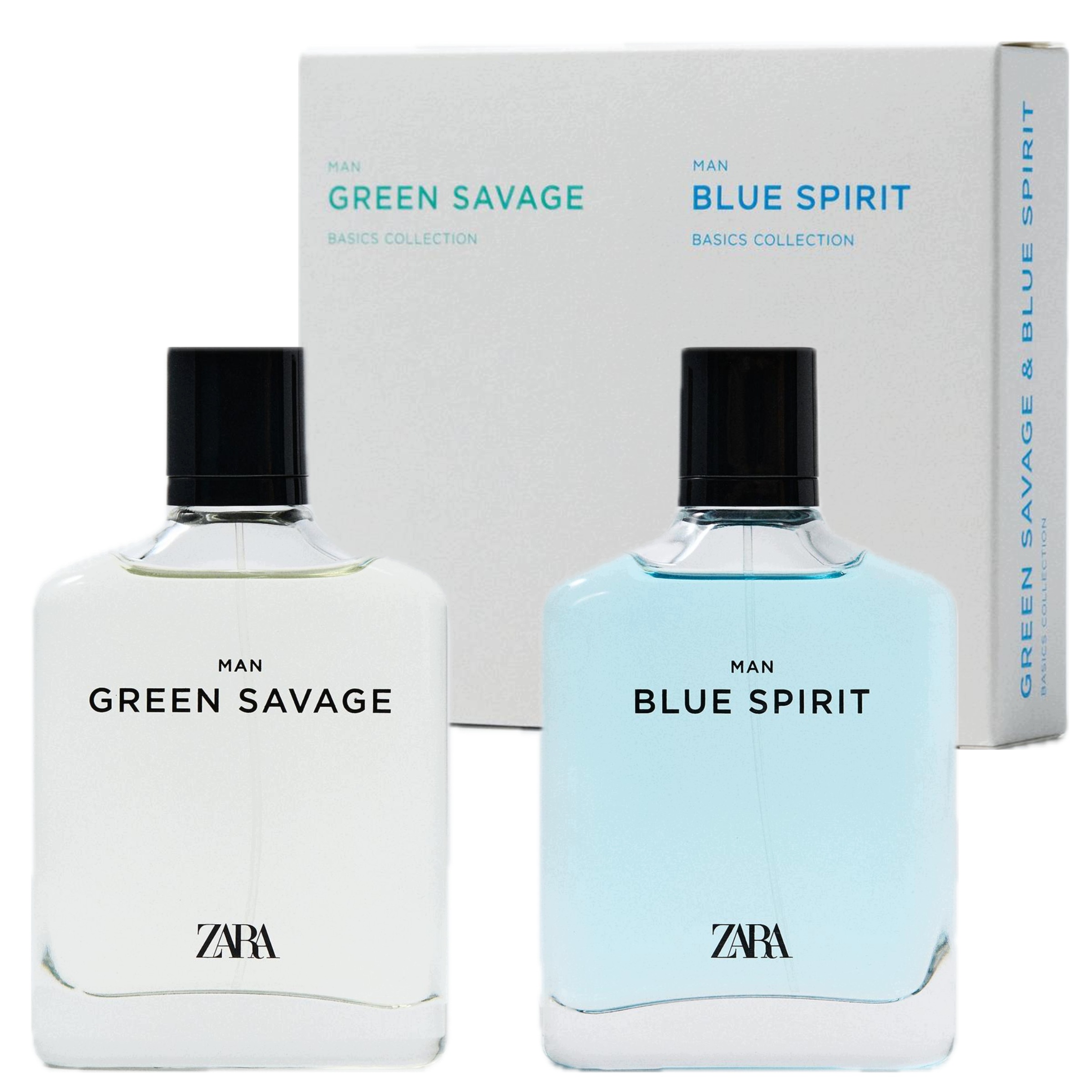 Zara Green Savage Zara Man Blue Spirit 2 X 100 Toaletní Vody
