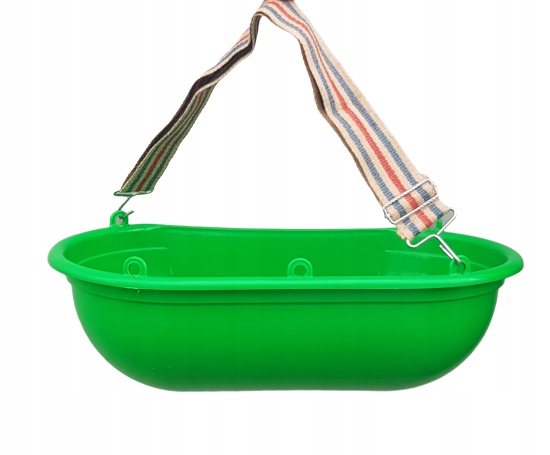 Pojemnik siewka do rozsiewu nawozu trawy z paskiem