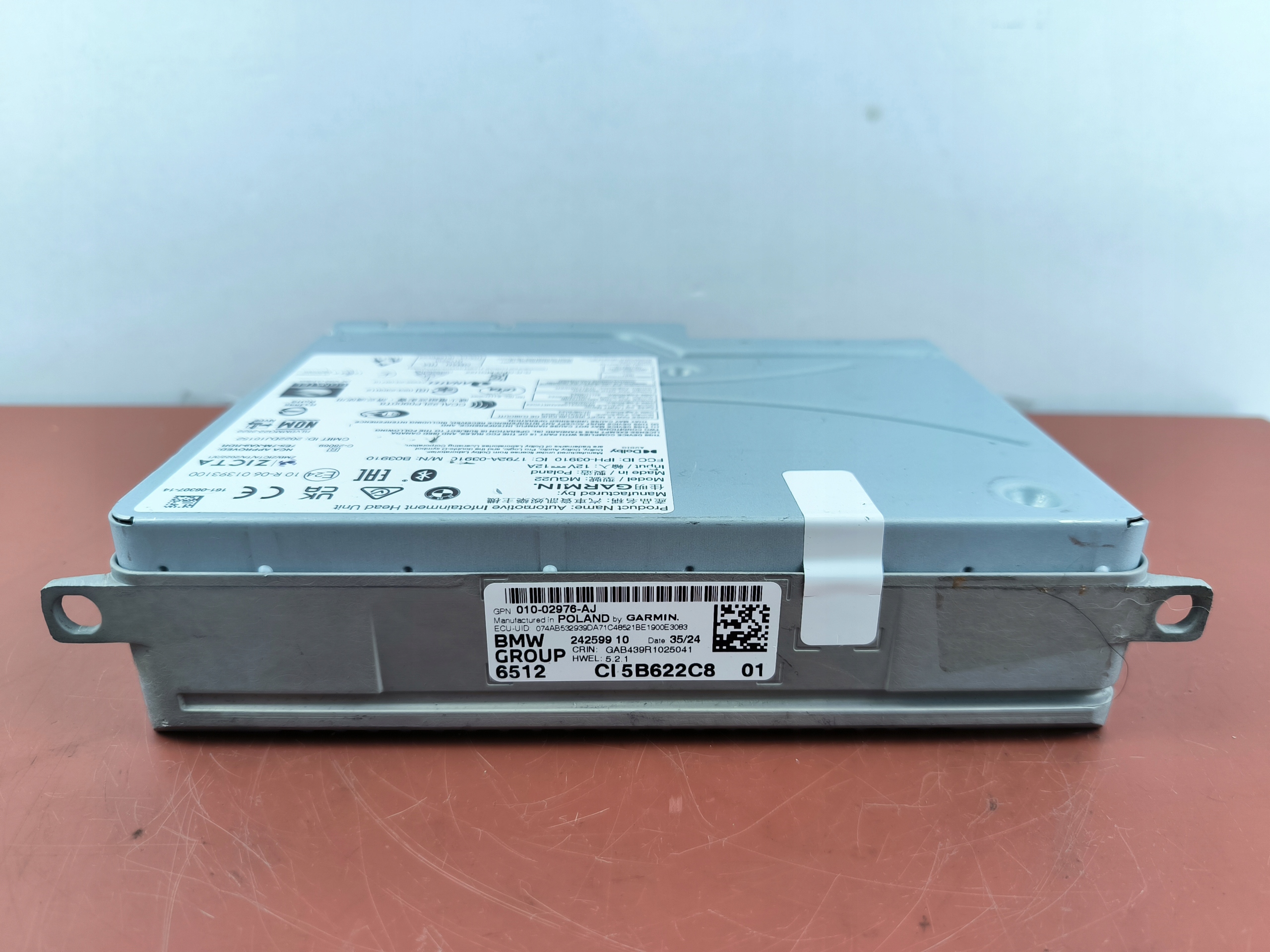 Bmw Oe Garmin Headunit High Audio Navigace MGU22 5B622C8 65125B622C8