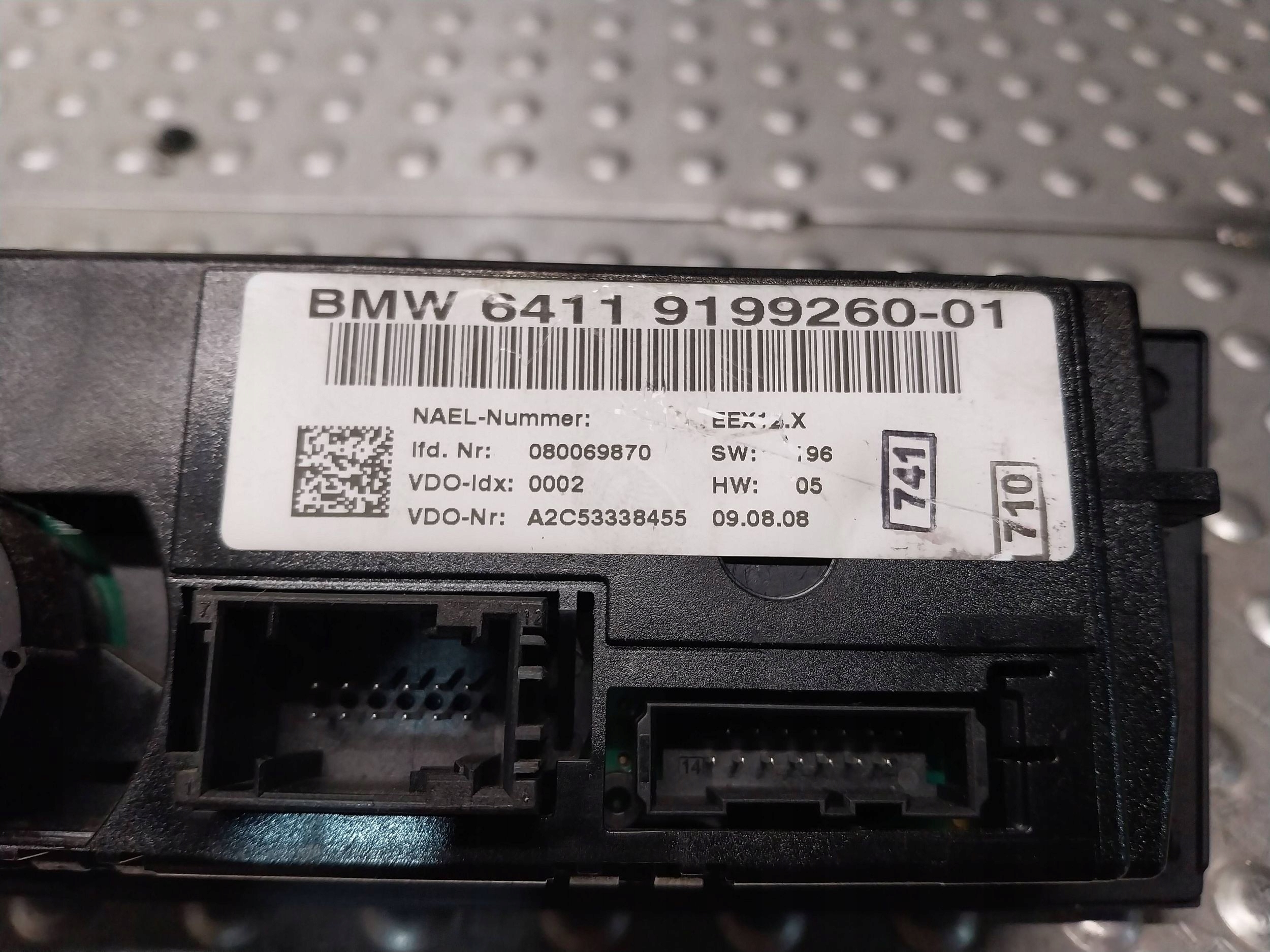 PANEL Bouches buses Climatisateur air conditionné 9199260 BMW E81 E82 E84 E87 E88 E90 E91 E92 E93