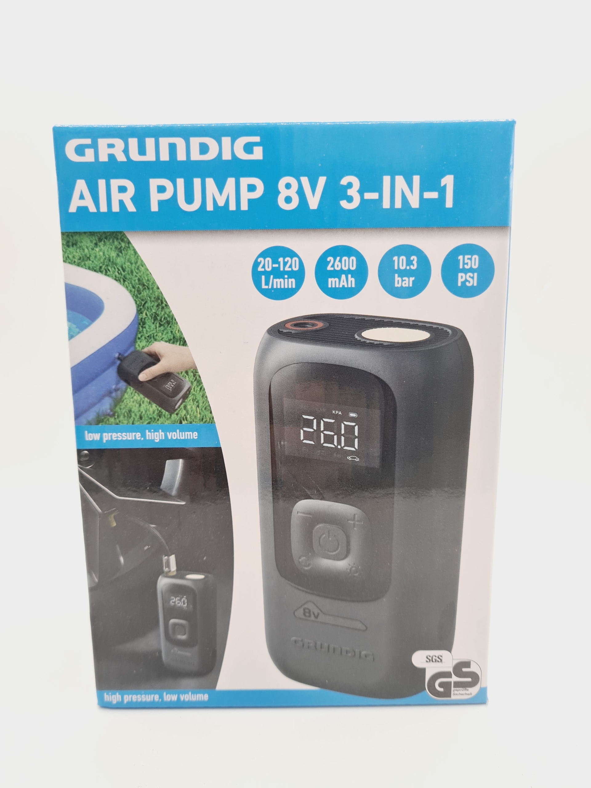 Elektrická pumpa 3v1 Grundig 8V