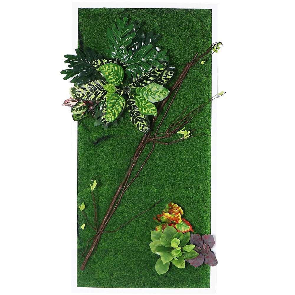 3D Nástěnný Zahradní Obraz Na Zeď S Rostlinným Panelem S Mechem 50X100 CM Diy