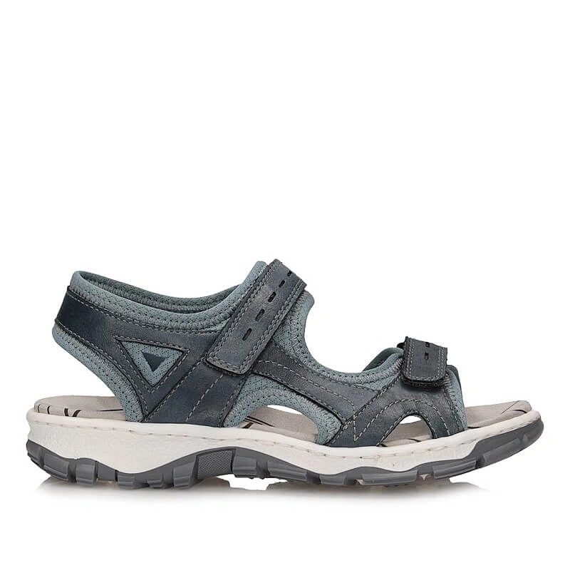 Dámské sandály Rieker 68866-12 modré na suchý zip