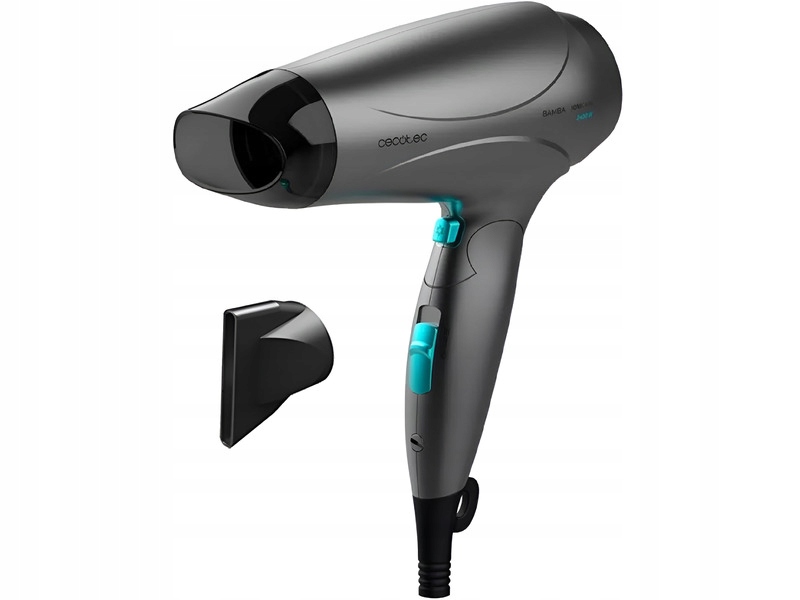 Fén na vlasy Cecotec, 4327 Bamba Ionicare Power&Go Black, cestovní, 2 stupn