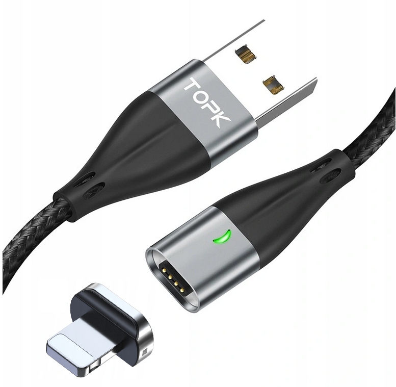 

Kabel Magnetyczny Lightning iPhone Topk AM61 1m