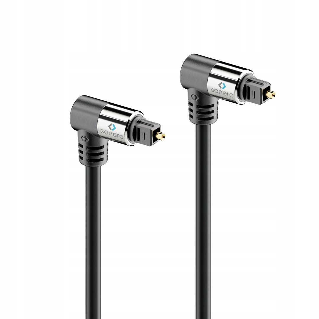 Sonero SOC120-100 kabel optyczny S/PDIF (Toslink) ze złączami kątowymi 10m