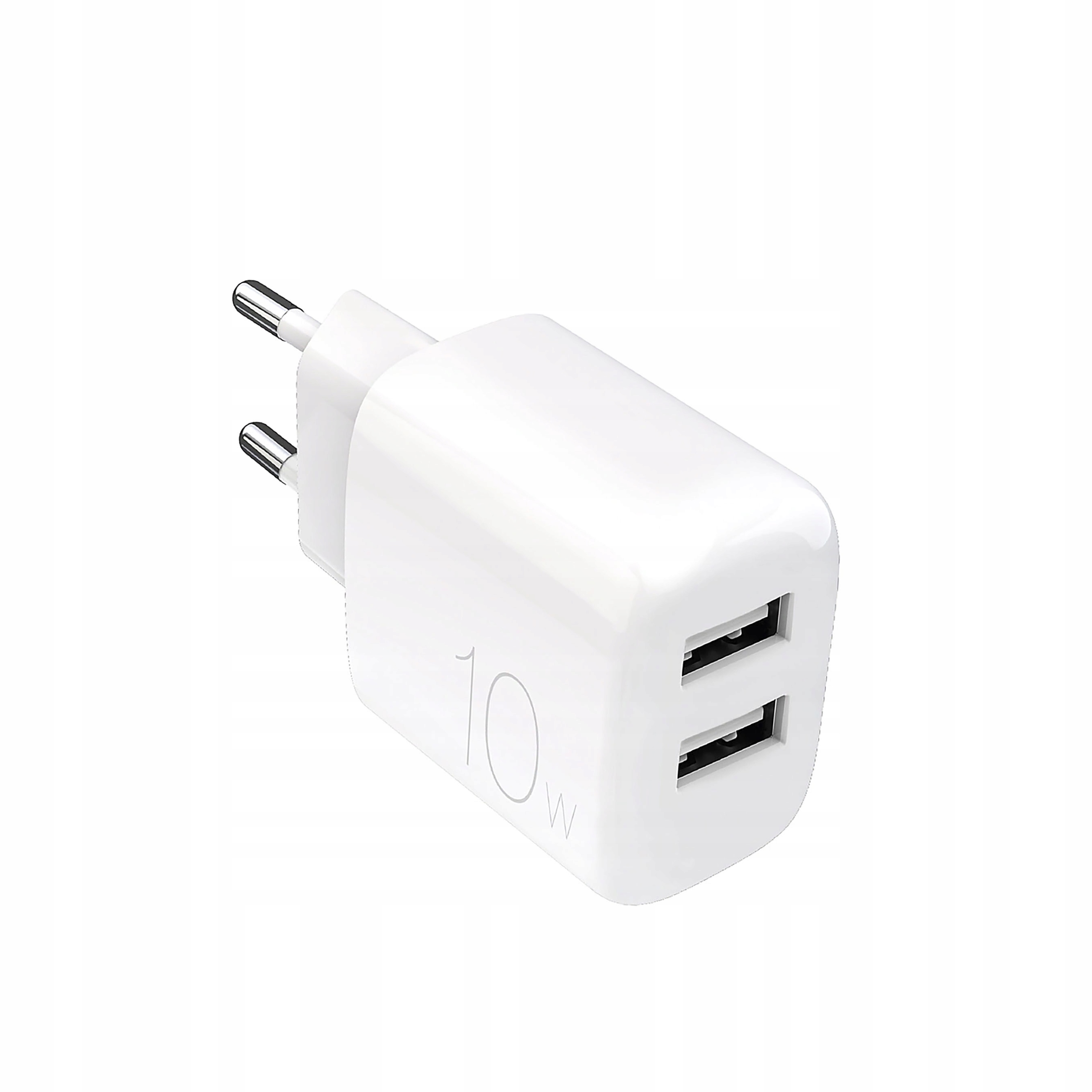 Ładowarka sieciowa Puro Prolite 10W 2x Usb-a biała