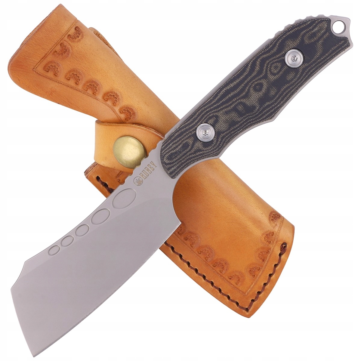 Nůž Kubey Aiden Black Micarta, Sand Blasted KU341A