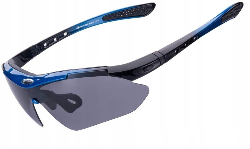 Rockbros okulary z polaryzacją 5 szkieł blue