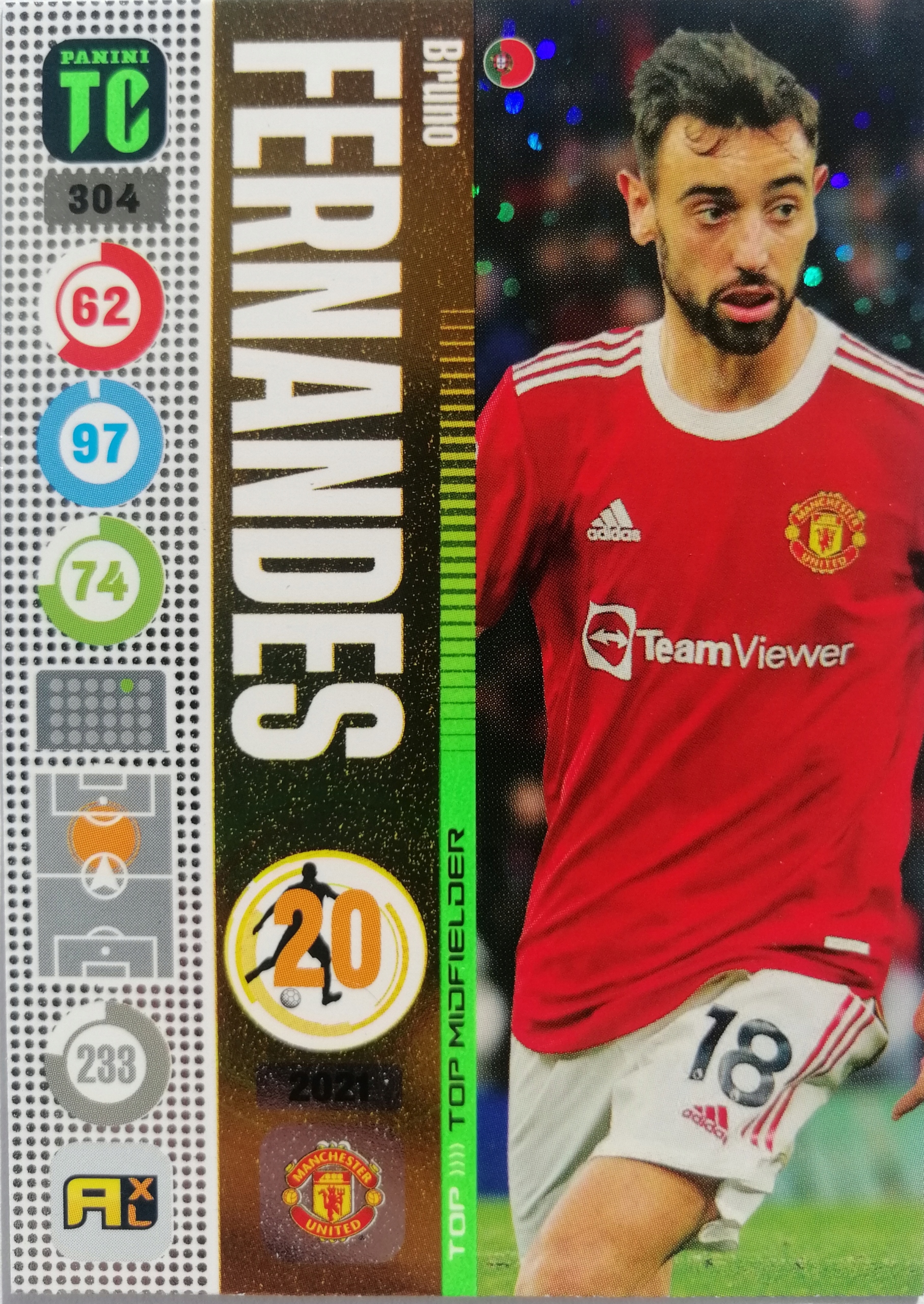 Panini Top Class Top Midfielder 304 Fernandes