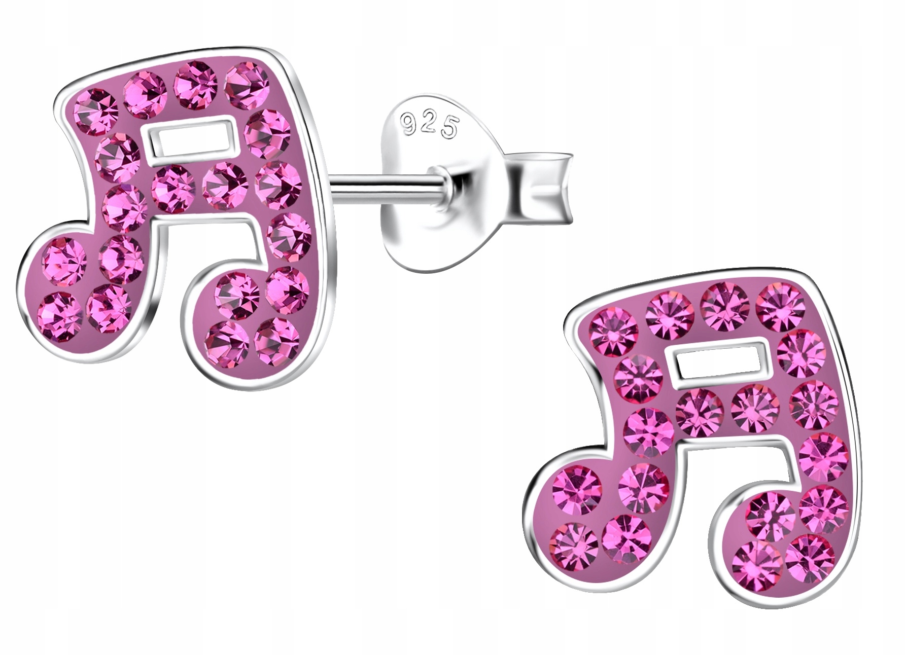 SREBRNE KOLCZYKI 925 DLA DZIECKA DZIEWCZYNKI wkrętki NUTKI na prezent Marka Inna marka