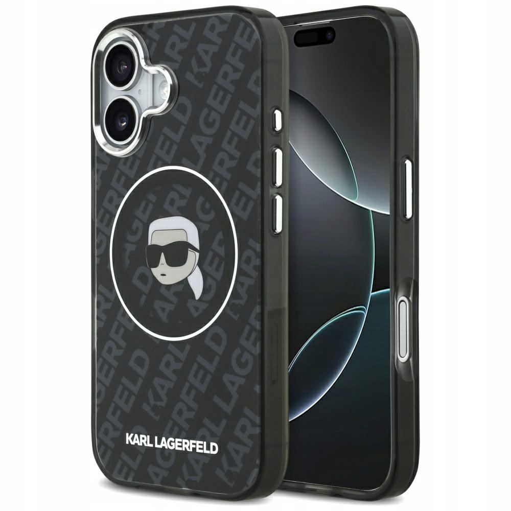Pouzdro Karl Lagerfeld Karl Head Logo MagSafe pro iPhone 17, černé
