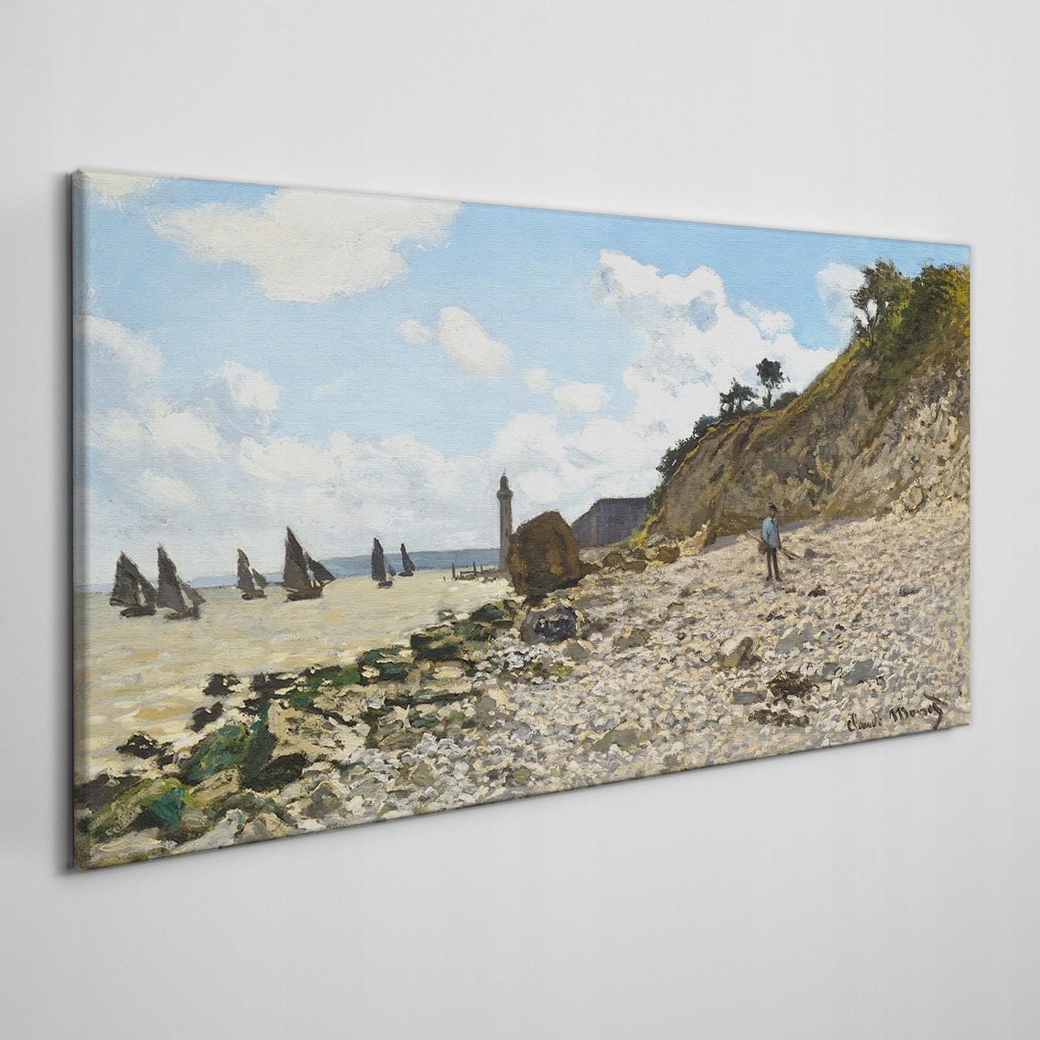 

Obraz na płótnie Łodzie przy plaży Monet 140x70 cm