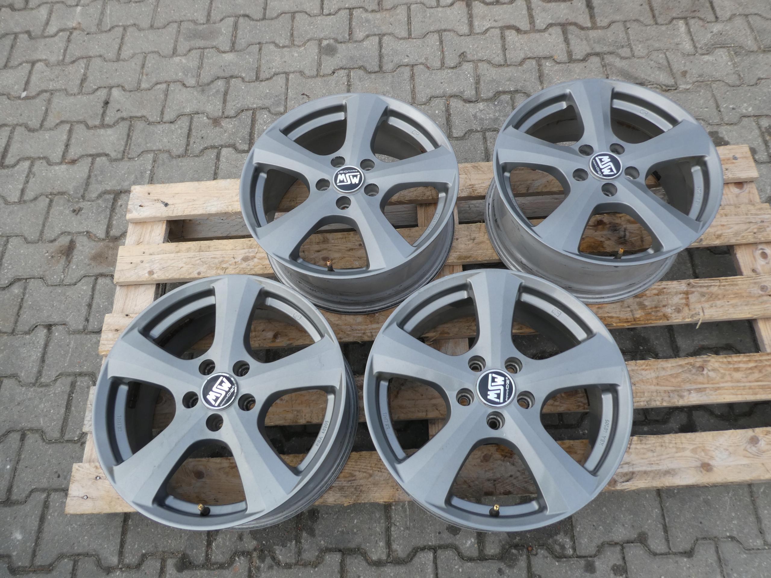 4X discs aluminium disc VW KBA 48205 5X112