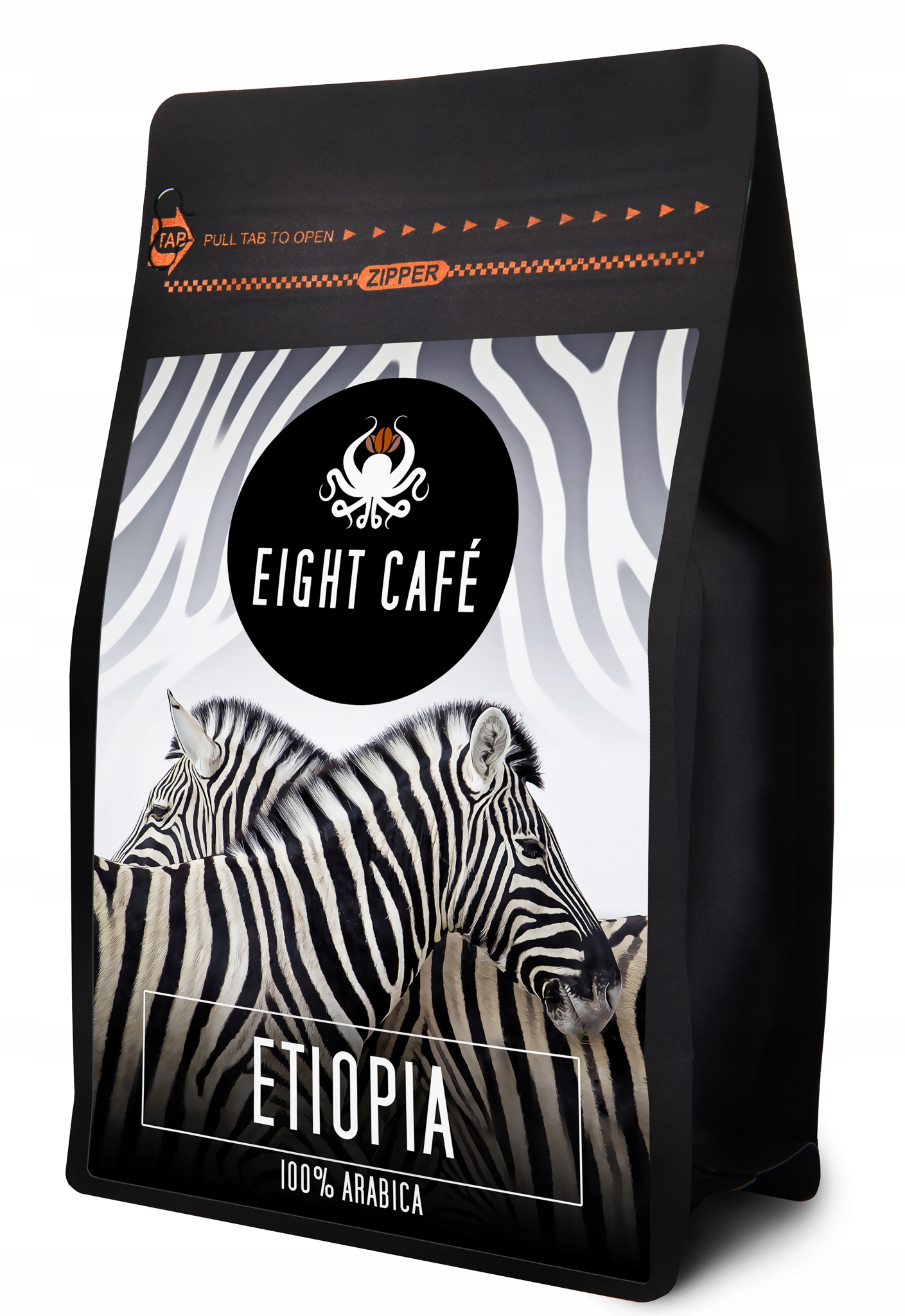Levně Káva zrnková Arabica Eight Cafe Etiopie 1 Kg