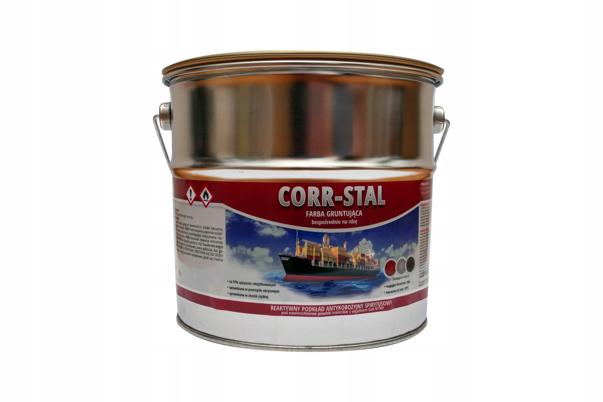 Farba podkładowa na rdzę okrętowa Corr-stal czerwona 3L