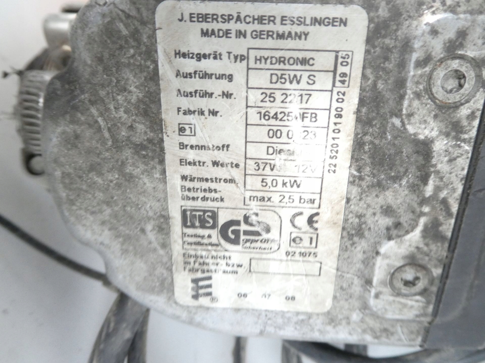 OGRZEWANIE POSTOJOWE WEBASTO SAAB HYDRONIC 37W 12V Producent części Webasto