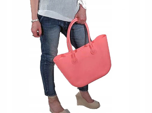 

O Torba Gumowa Hobo Torebka Jelly Shopper Bag Tgg