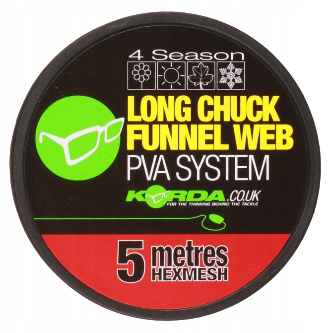 Pva Uzupełnienie Wędkarskie Karpiowe Long Chuck Funnel Web Korda 5 m