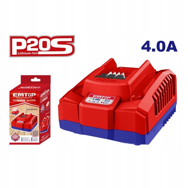 Ładowarka akumulatorów 20V 4A P20S EFCR20411E Emtop