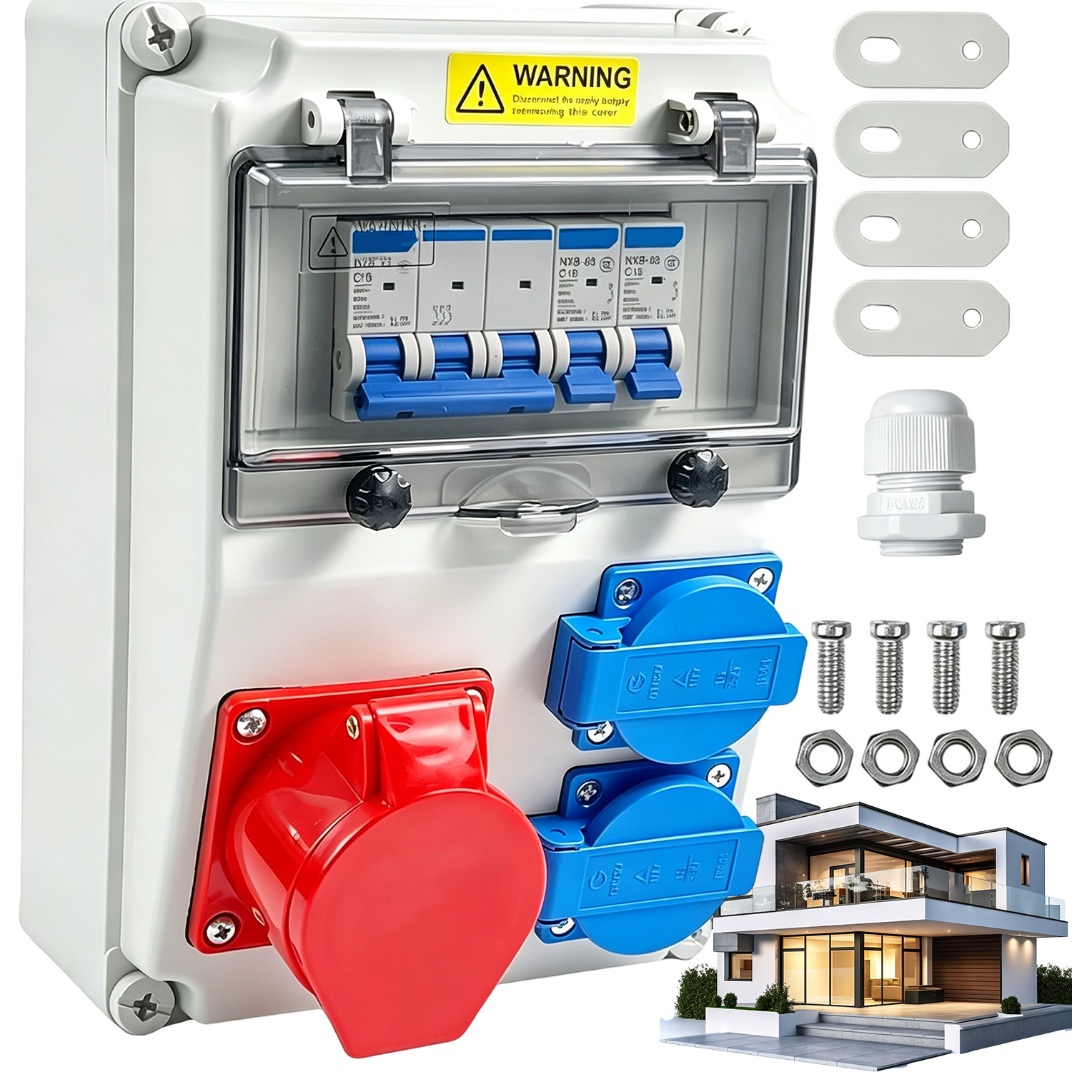 Rozvádzač Záhradná Erbetka Zabezpečená 2X220V Trojfázová Poistka