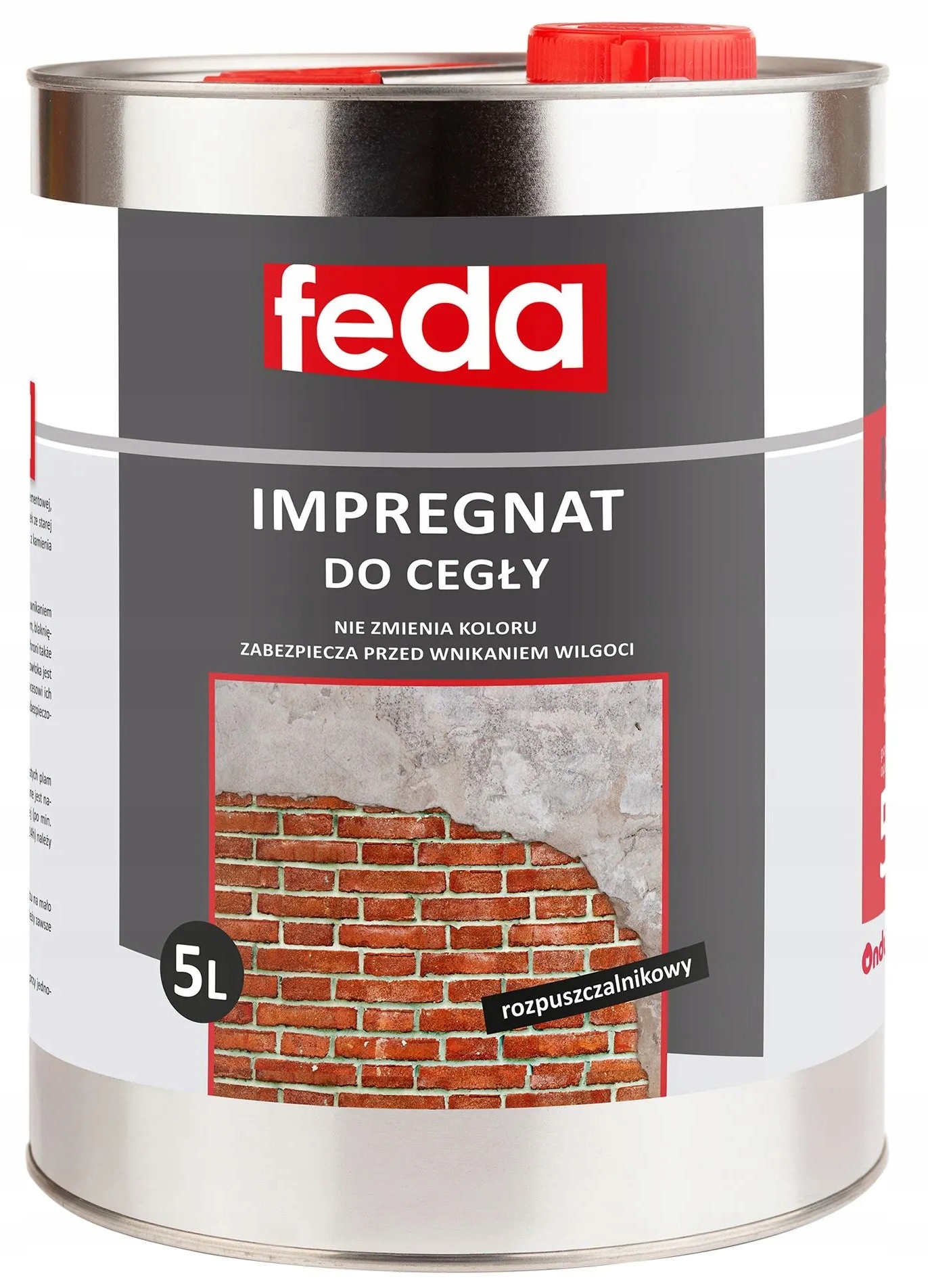 Impregnat Do Cegły Neutralny Rozpuszczalnik 5L Naturalny Kolor Feda
