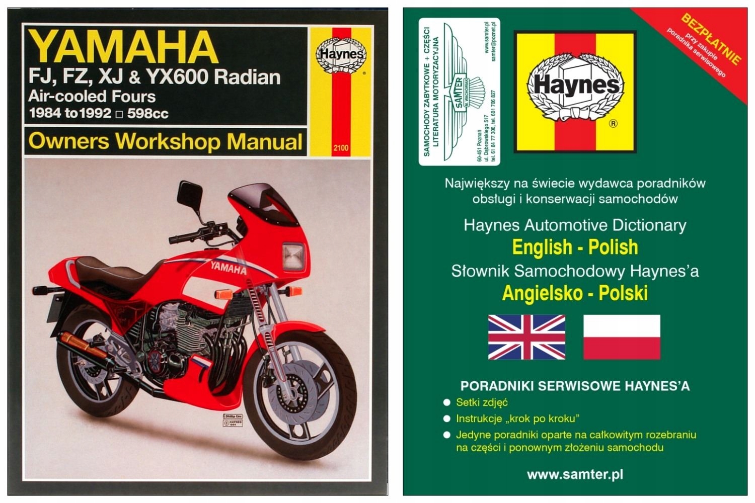 Yamaha Fj600 Fz600 XJ600 Yx600 радіан 84-92 Haynes