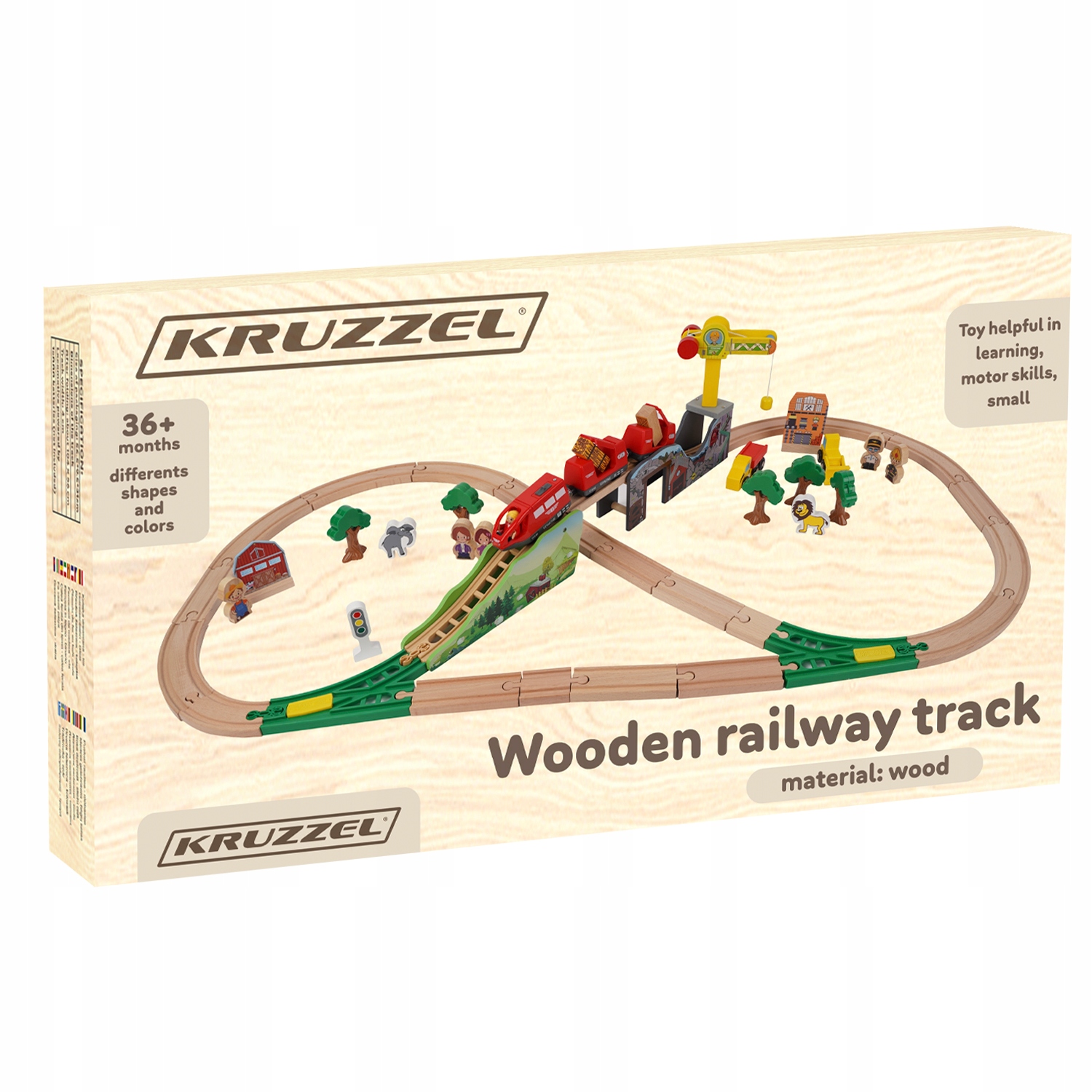 Дерев'яна залізнична колія Величезні 3,2 м для дитячих вагонів на батарейках EAN (GTIN) 5900779946231