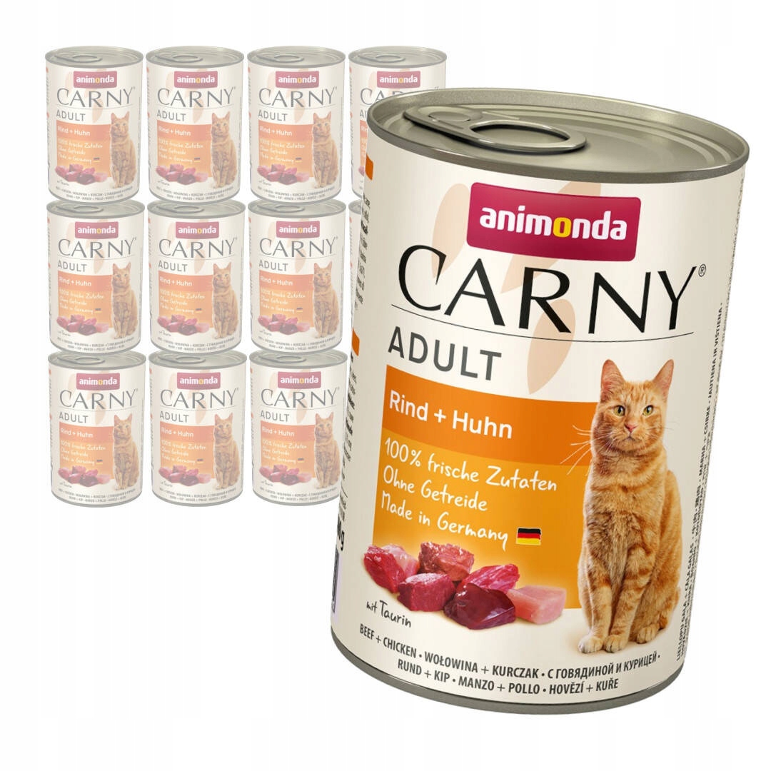 Levně Animonda Carny Adult 12x400g Mokré Krmivo Pro Kočky s hovězím a kuřecím masem