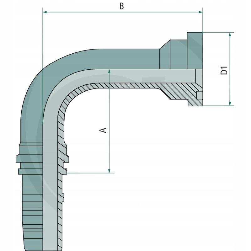 GRANIT PN 20 L=140 SFS 1" 90° DS Producent części Granit