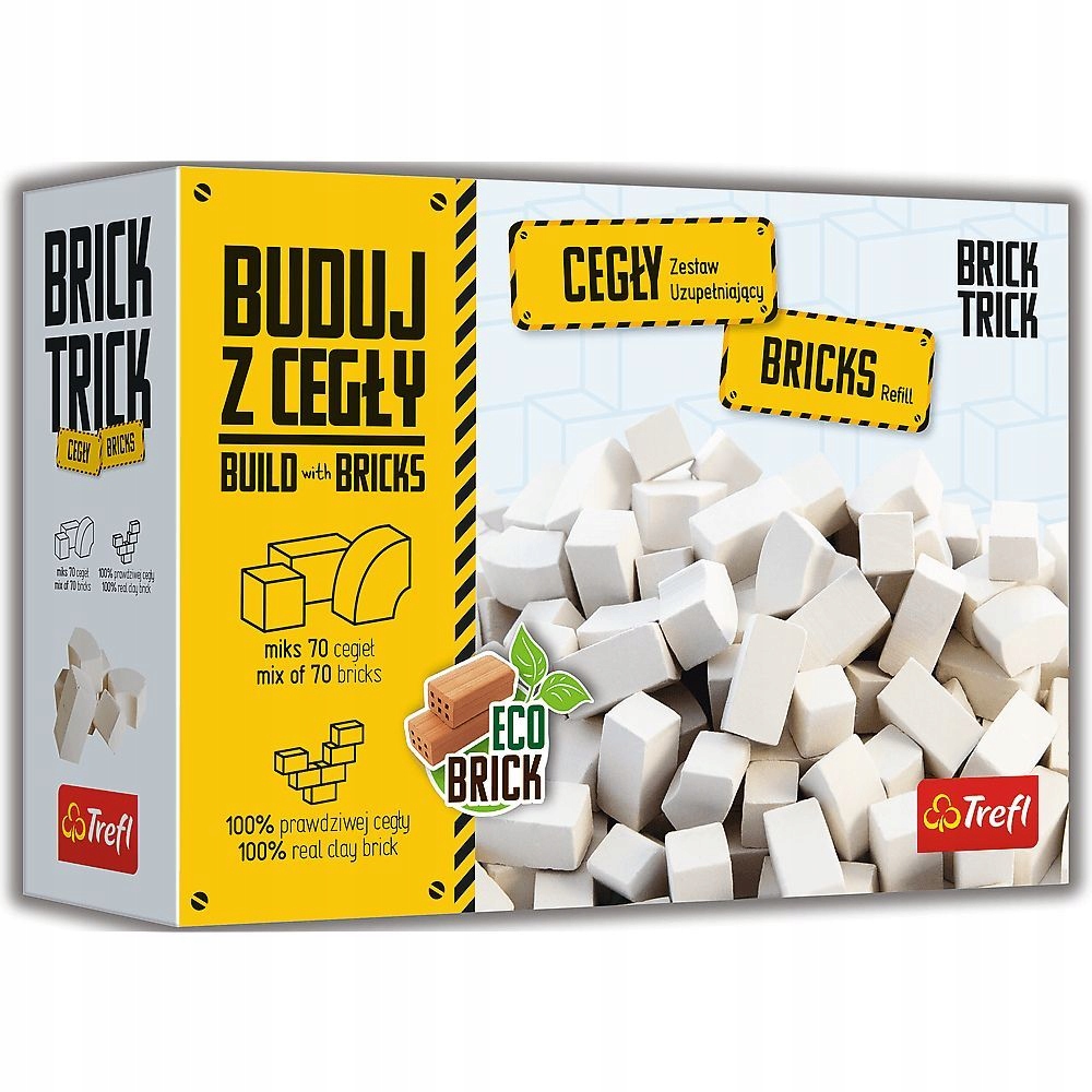 

Brick Trick Cegły zamkowe białe 70 szt Trefl 61557