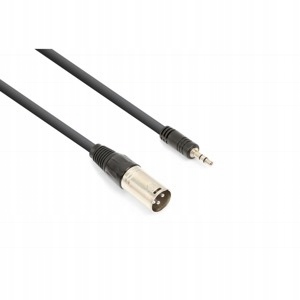 

Kabel Sygnałowy Xlr [M] Jack 3,5mm Stereo 0,5 m