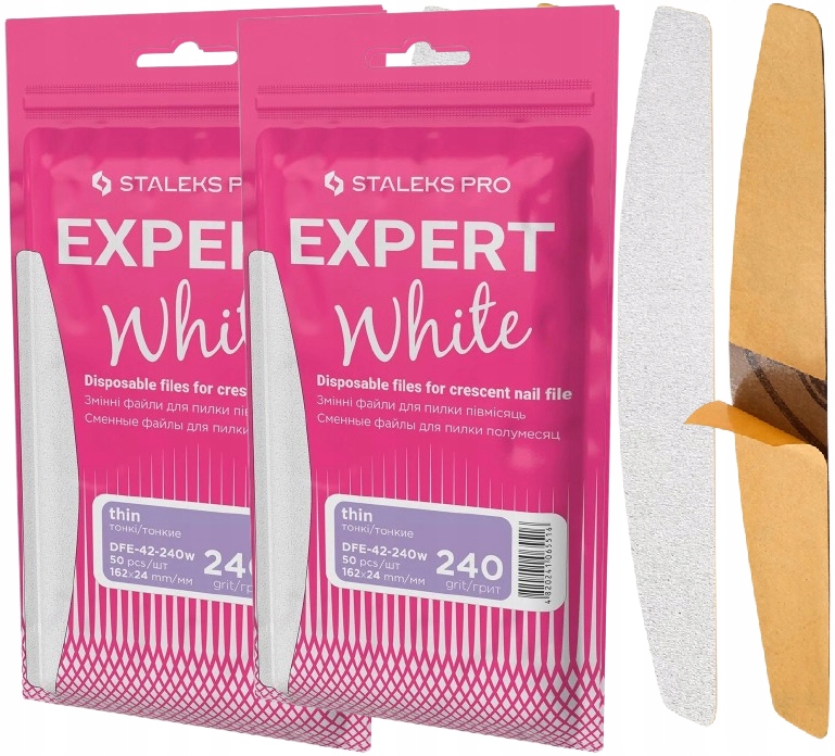 Staleks Vyměnitelné pilníky pro půlměsícový pilník 240 Grit 100 kusů