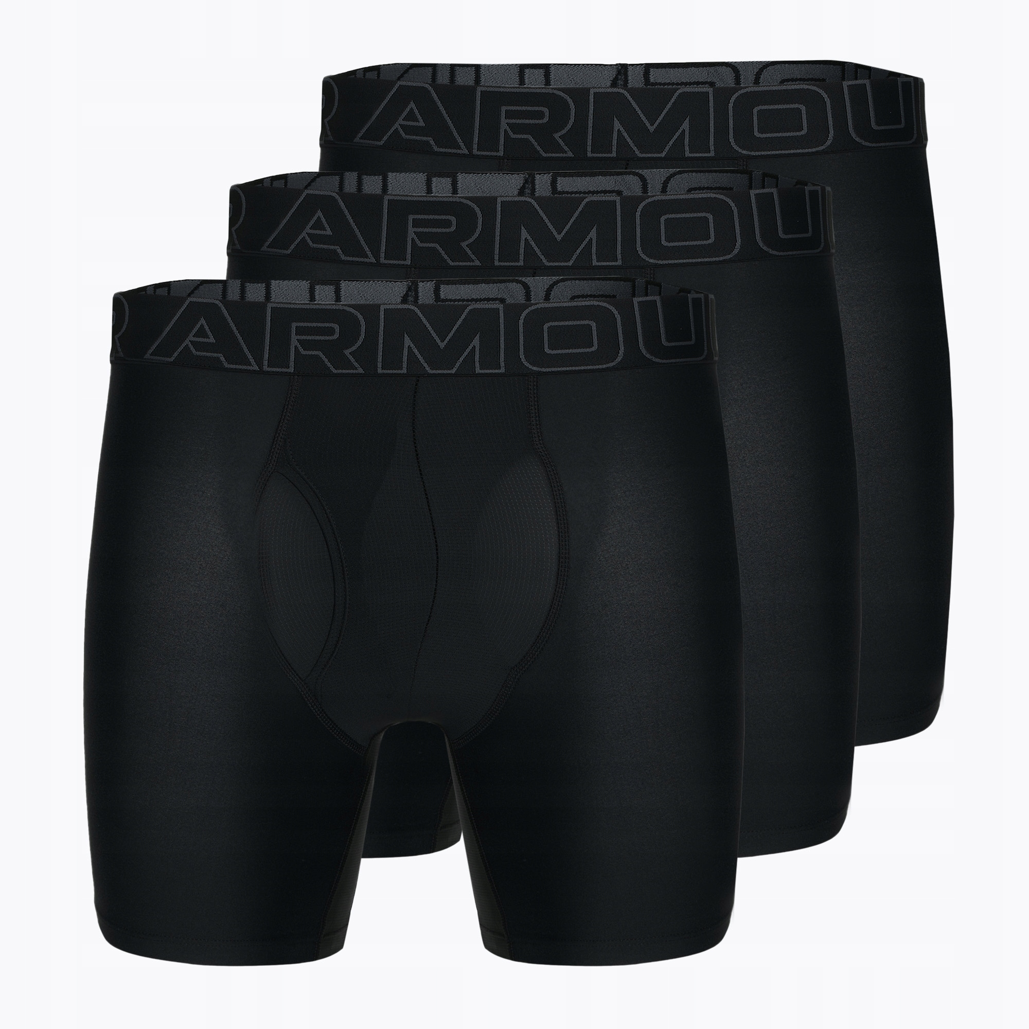 Pánské boxerky Under Armour Perf Tech 6in 3 páry černé S