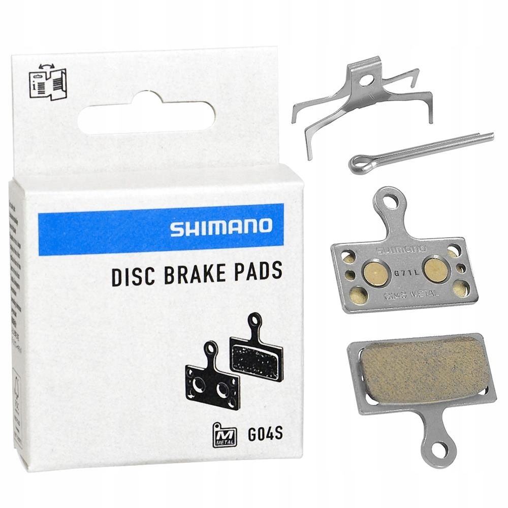 Klocki hamulcowe Shimano G04S Metaliczne Box Oryginał