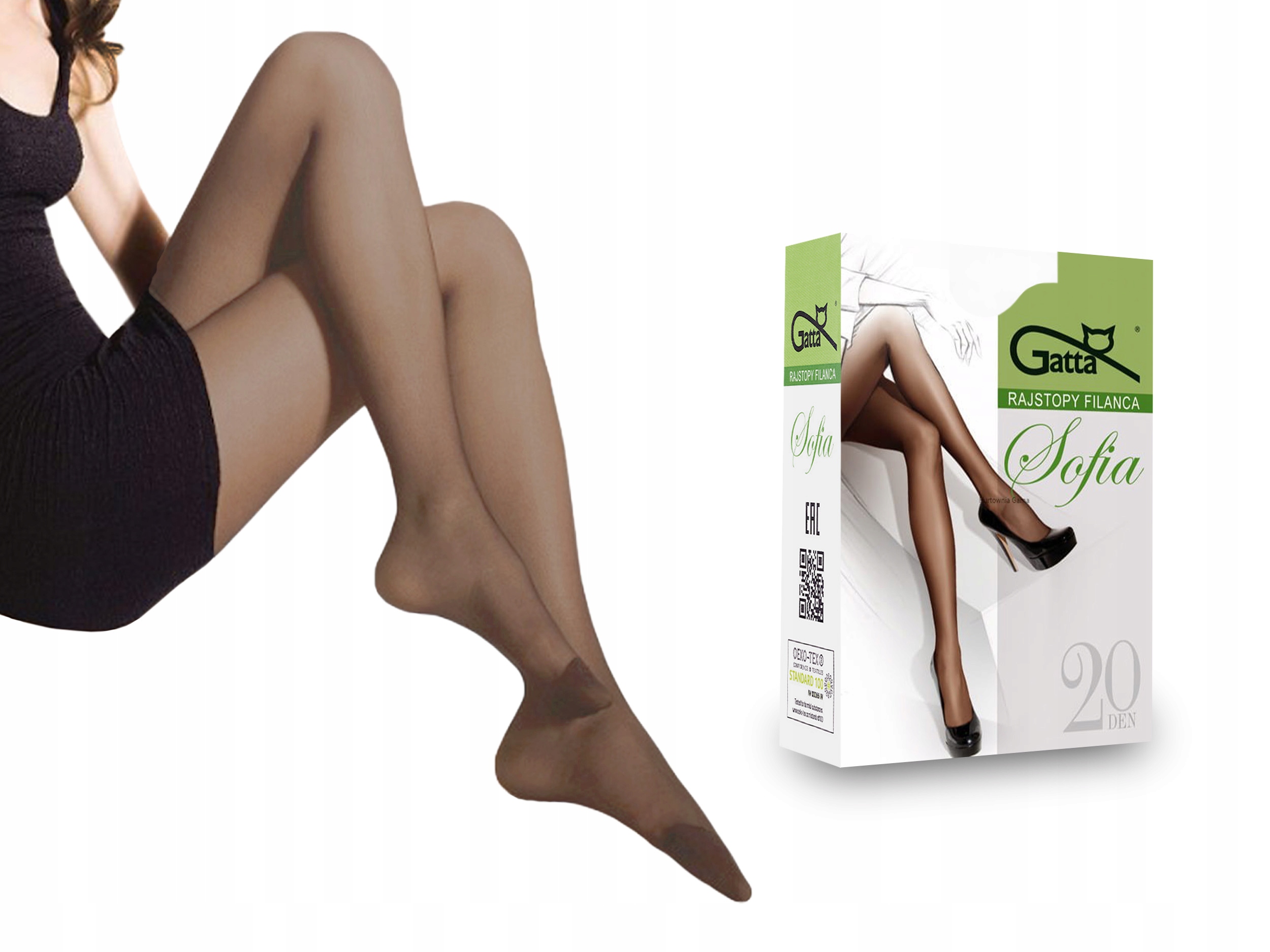 

Rajstopy matowe Sofia Gatta, 20 den, beige, 2-S