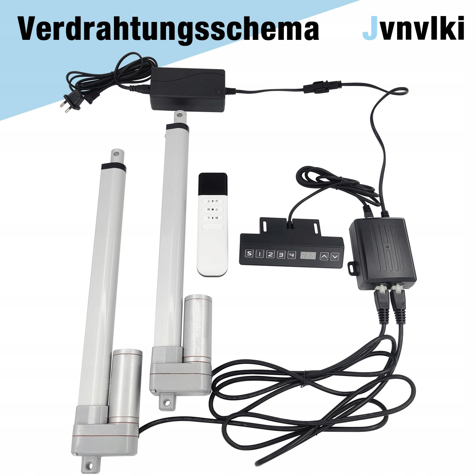 Synchronizačný lineárny aktuátor set 2 ks 1000 mm 3000 N IP65