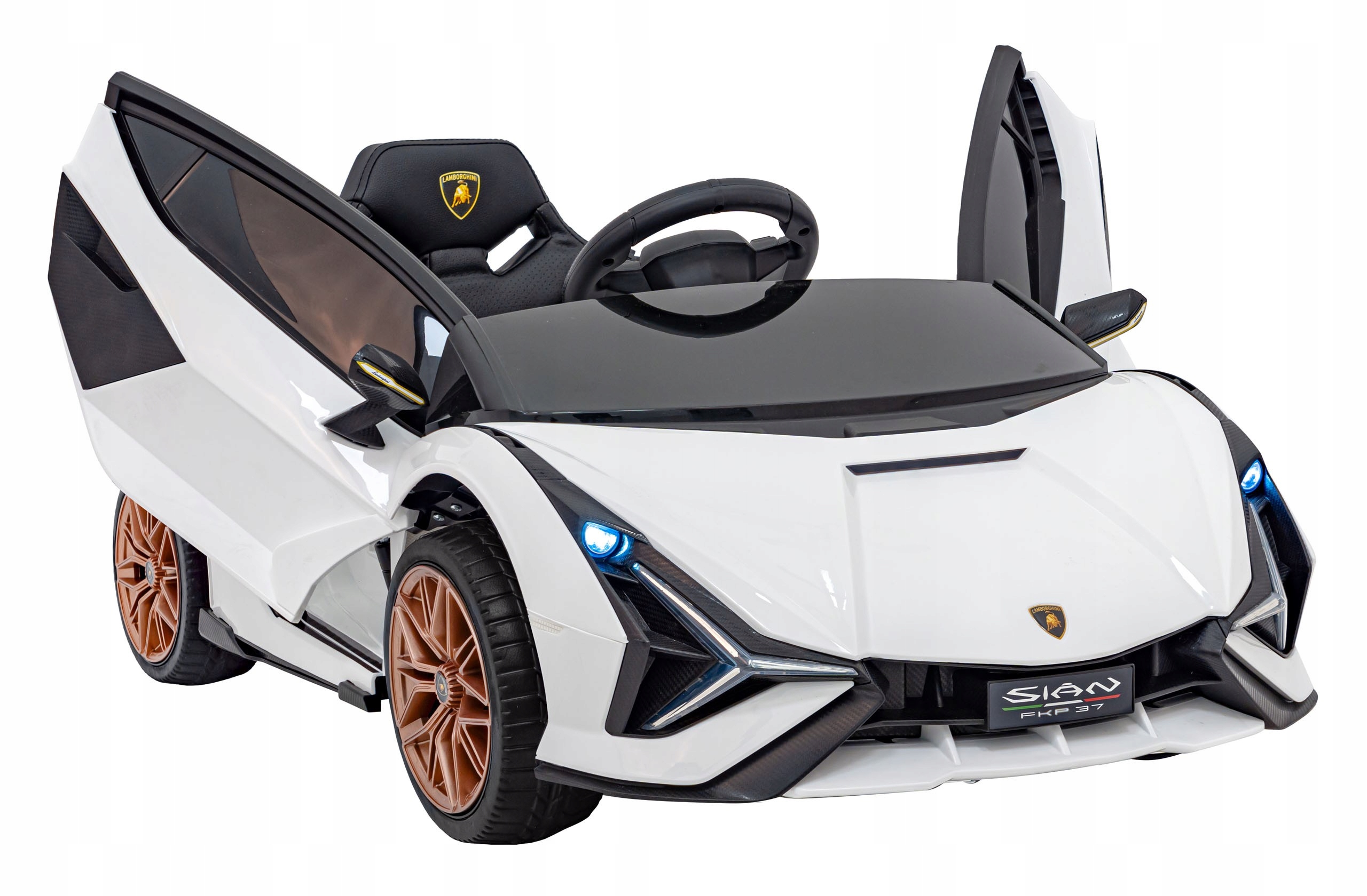 samochód na akumulator Lamborghini Sian pilot Tablica Imienna prawko