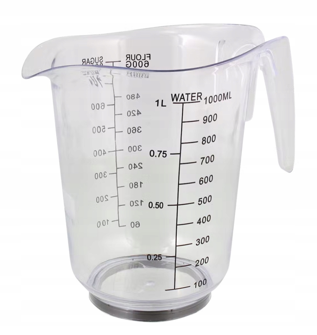 

Dozownik dzbanek z miarką 1000 ml mąka cukier 196