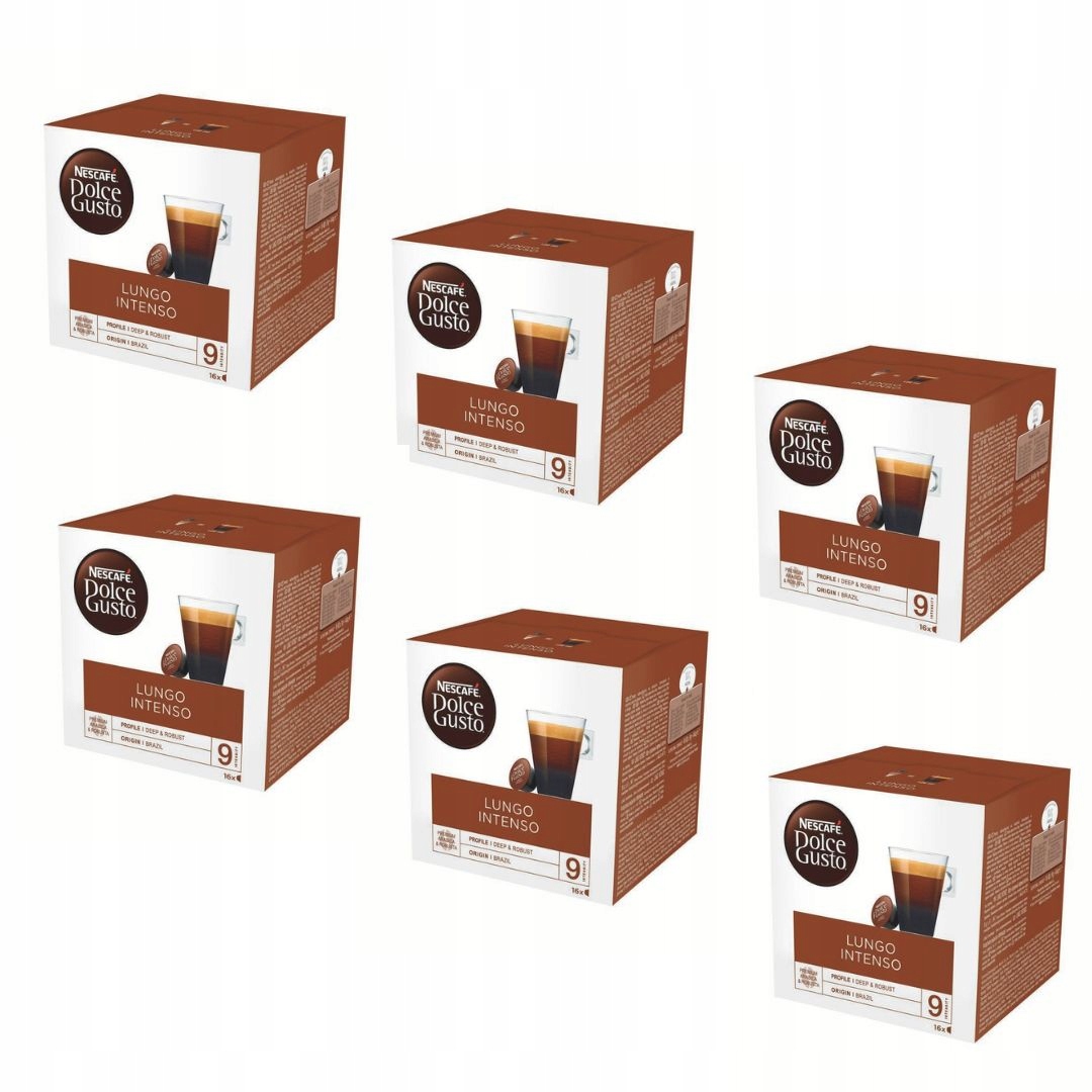 Kapsułki do Dolce Gusto Nescafe Lungo Intenso 96 sztuk 6x16