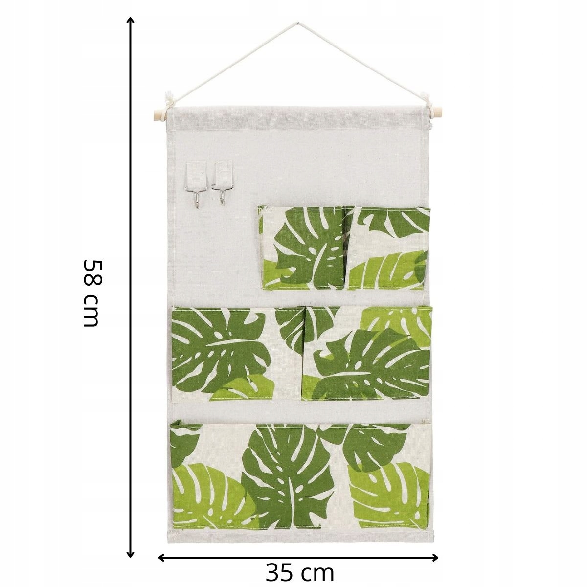 WISZĄCY ORGANIZER MATA NA ŚCIANĘ DRZWI ŁAZIENKI WIESZAK ZABAWKI 5 KIESZENIE Kod producenta HA0146