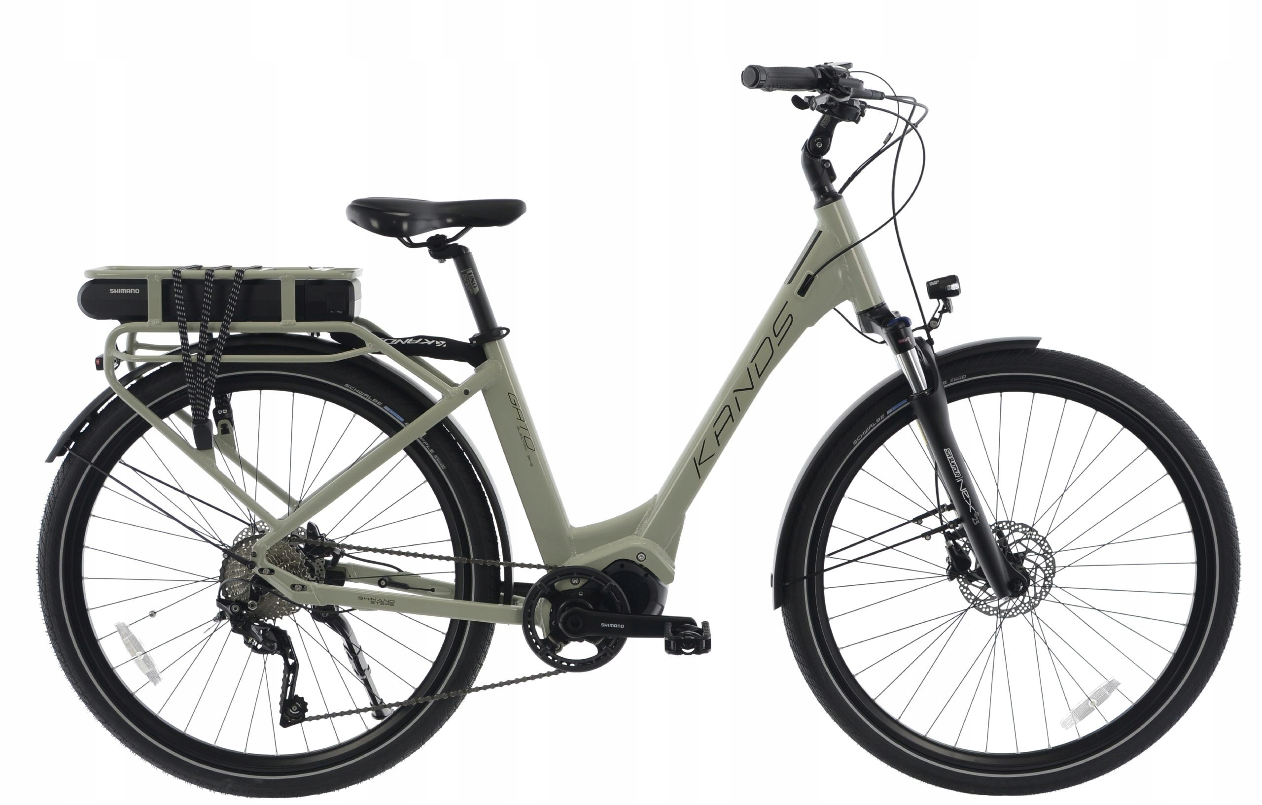 Rower elektryczny 28 Kands Gato E-bike Steps Deore 2HT hydr. D pistacja poł
