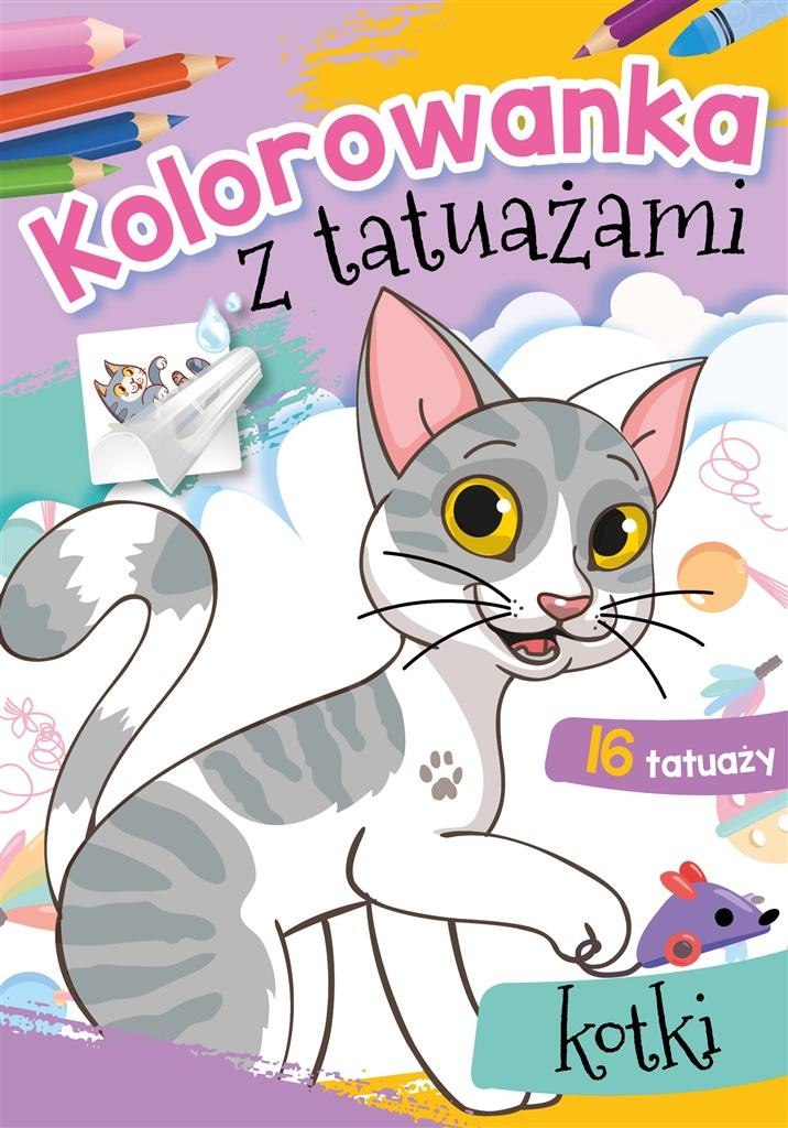 

Kolorowanka z tatuażami Kotki