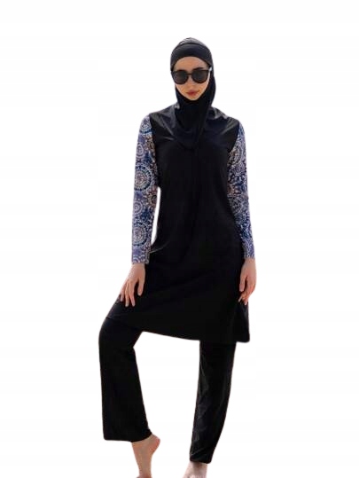 Shein Dvoudílné Plavky S Dlouhým Rukávem A Kalhotami XXL 1HA