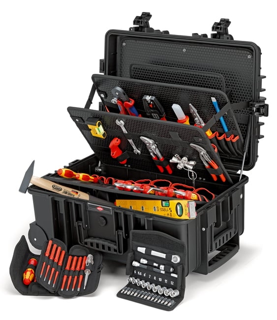 Knipex Walizka z narzędziami 0021 37 Robust 45 Move Elektro