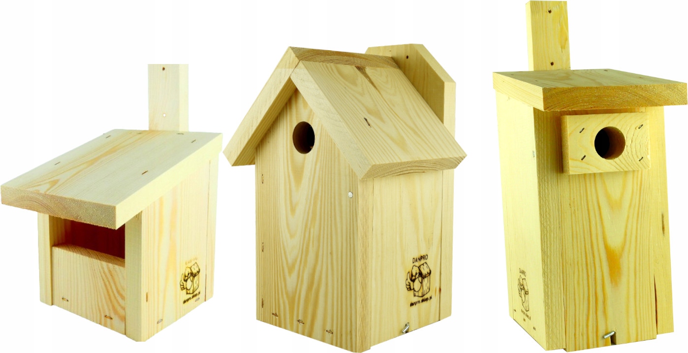Budka lęgowa dla ptaków zestaw 3 budki lęgowe typ A,A1,P