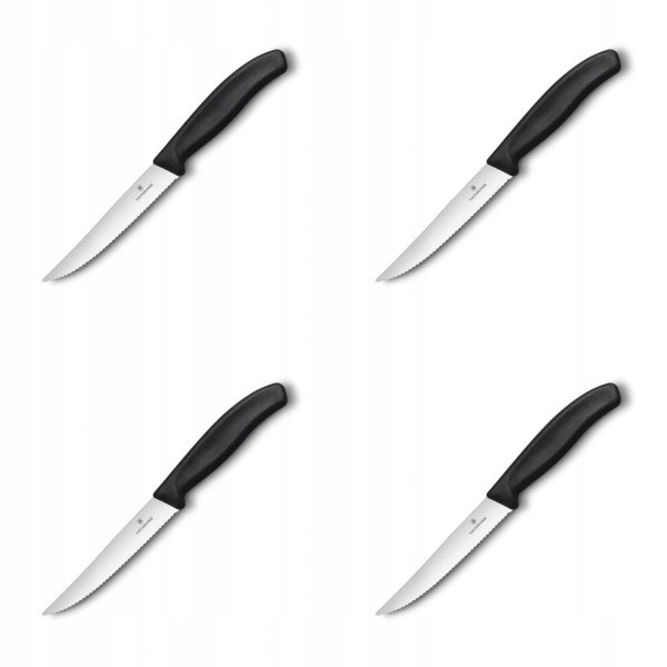 Sada Nožů Na Steaky Victorinox Swiss Classic Gourmet 4 kusy, zoubkované