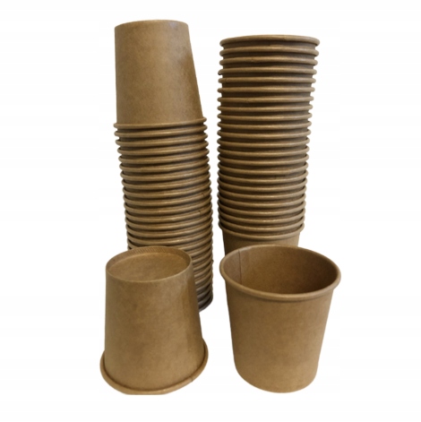 KUBKI PAPIEROWE KRAFTOWE DO KAWY HERBATY 100ML 100