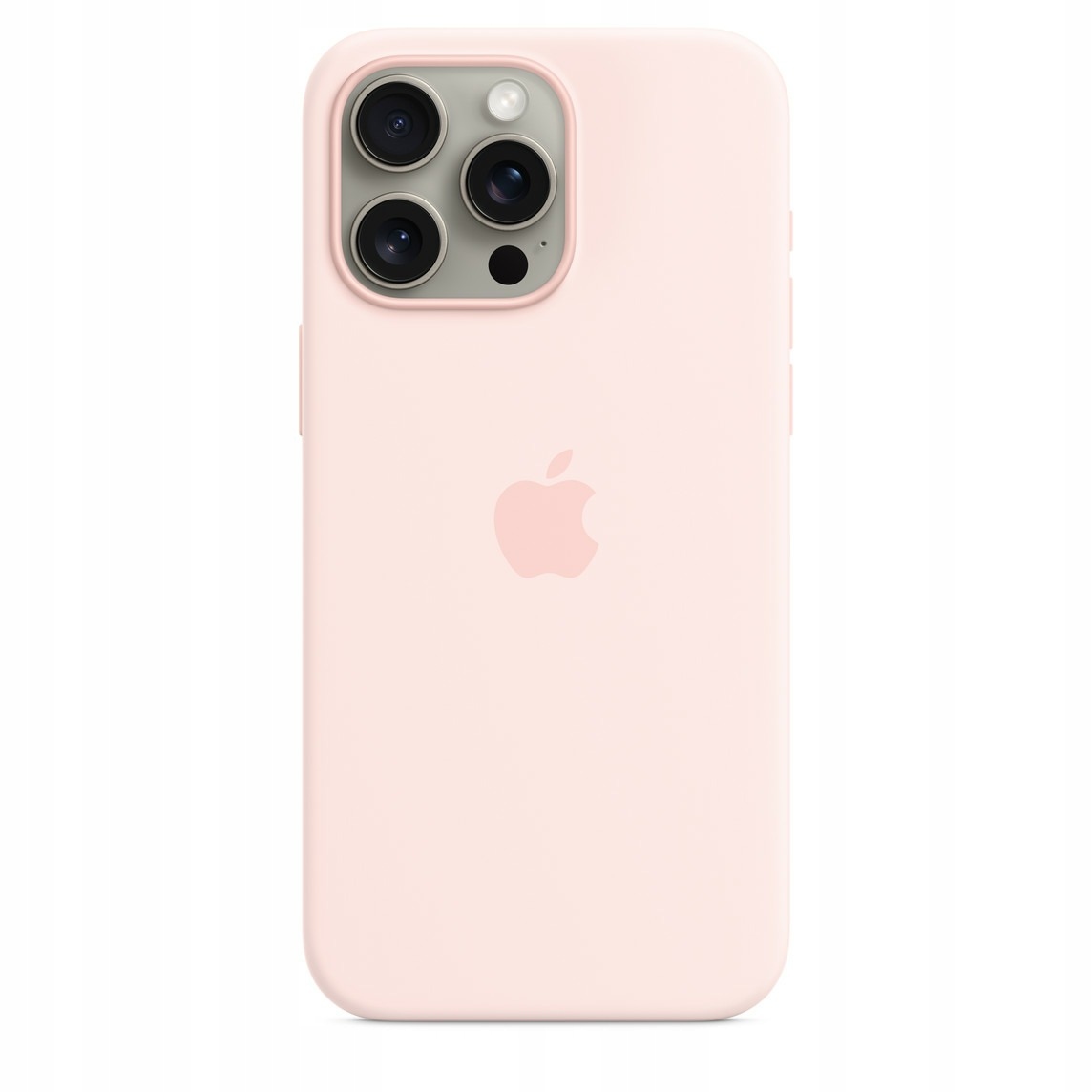Silikonové pouzdro pro iPhone 15 Pro Max Světle růžové Silicone Case Light Pink