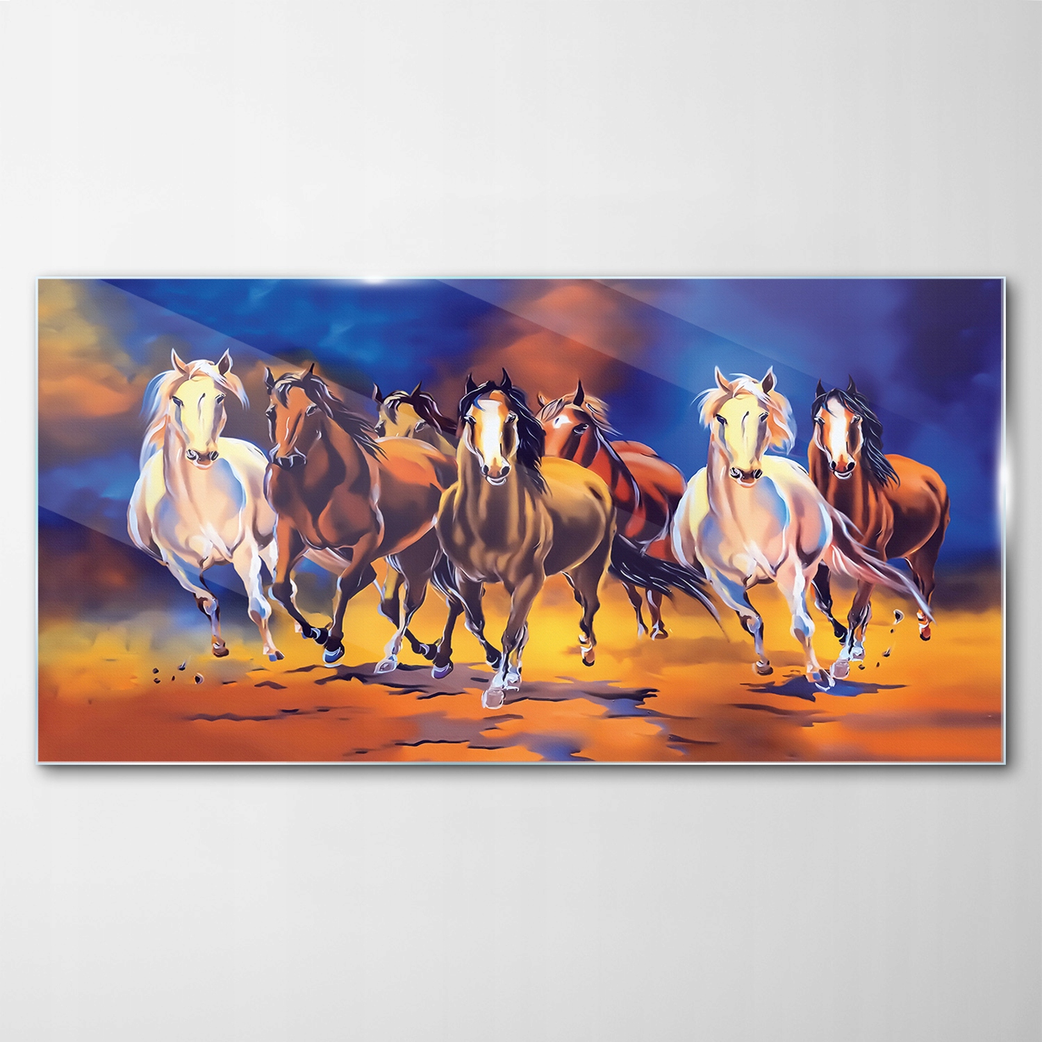 

Obraz na Szkle Dekor Konie Zwierzęta Galop 120x60